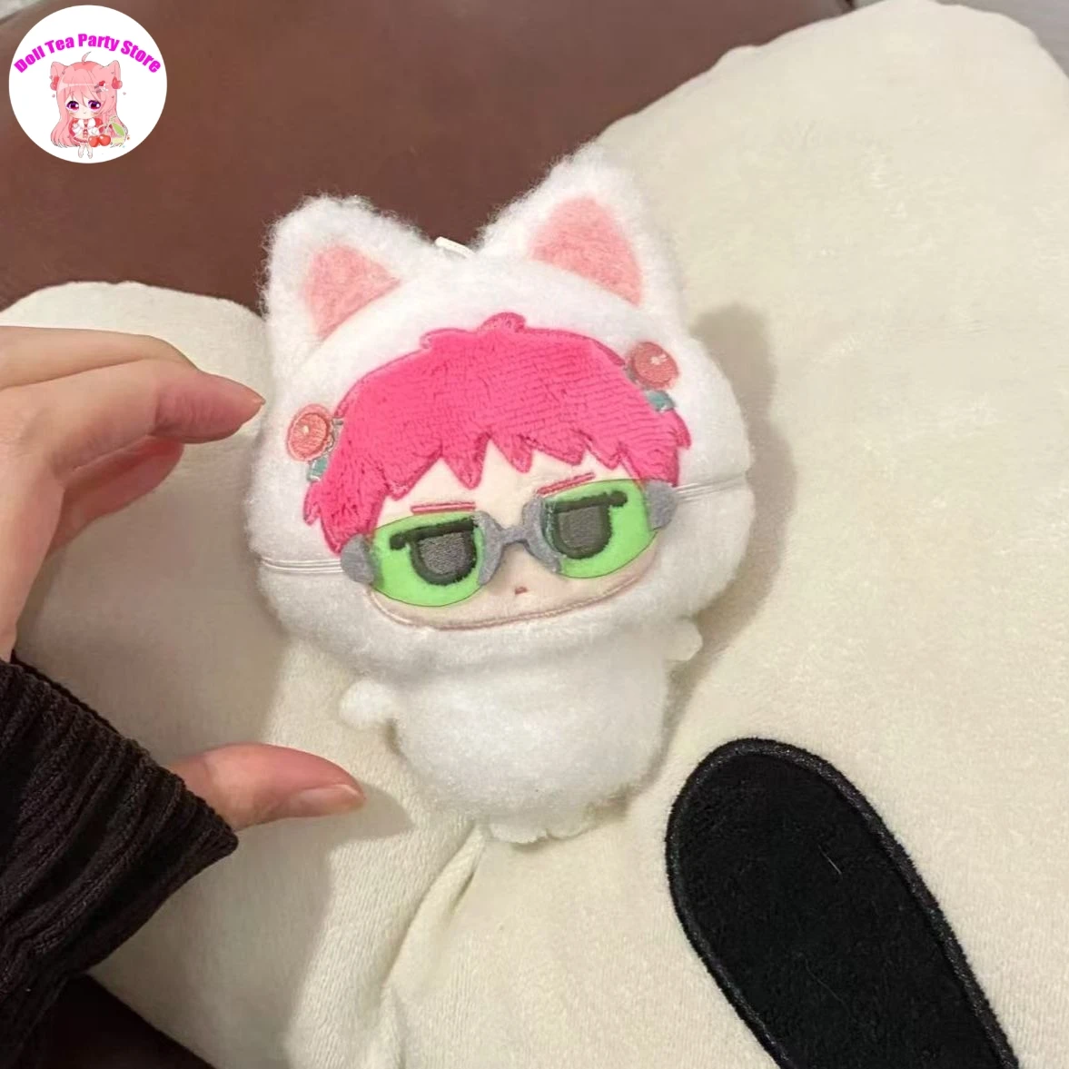 Saiki kusuo bonito cosplay bonecas de pelúcia recheado algodão boneca pingente chaveiro brinquedo anime mascote aniversário presente do dia das bruxas 10cm