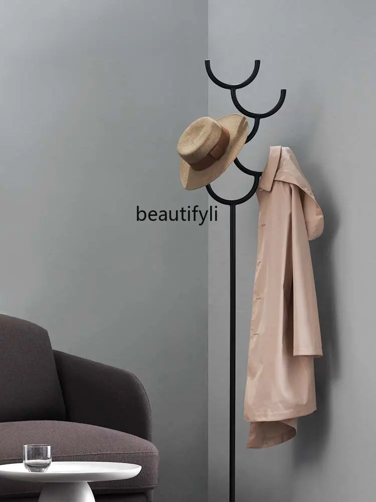 zq Modern Minimalist Light Luxury Designer Bedroom Floor Clothes Rack Clothes Hanging Rack