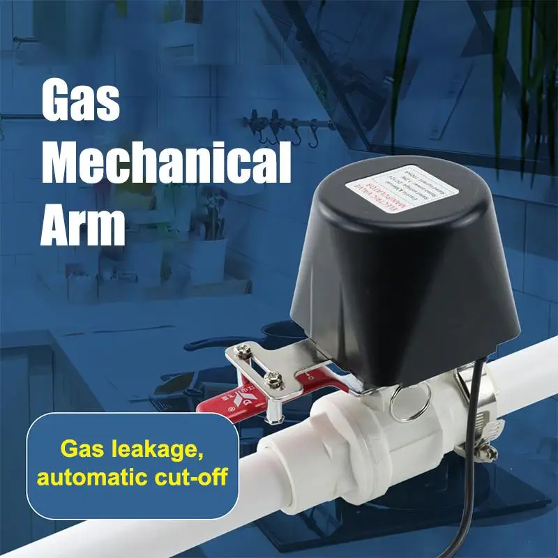 Manipulador de tubulação de alarme de gás Controlador de gás Válvula de corte de gás natural Válvula de esfera Detecção de alarme de metano