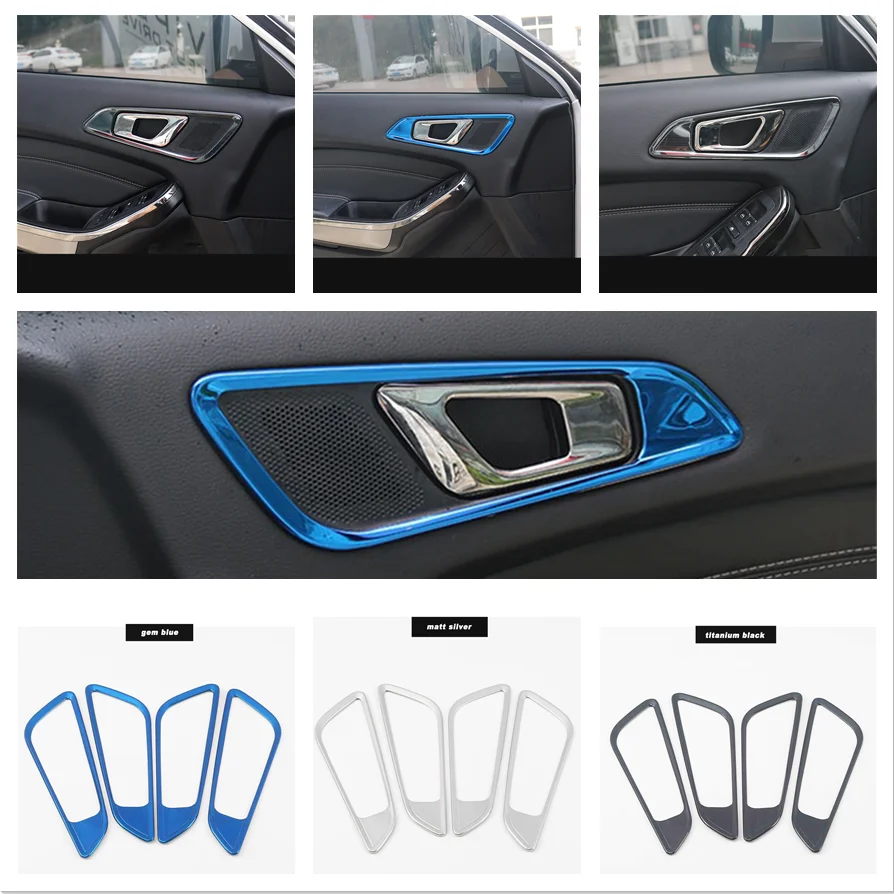 For Chery Tiggo 4 5x 7 8 2017-2021 2022 Accessories Inner Side Car Door Handle Pull Bowl Cover Trim Car Styling Stainless Steel