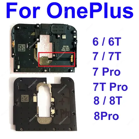 For OnePlus 6 7 8 Pro 6T 7T 8T 9 Pro Motherboard Antenna Cover Signal Mainboard Frame Holder with NFC Flashlight Flex Cable