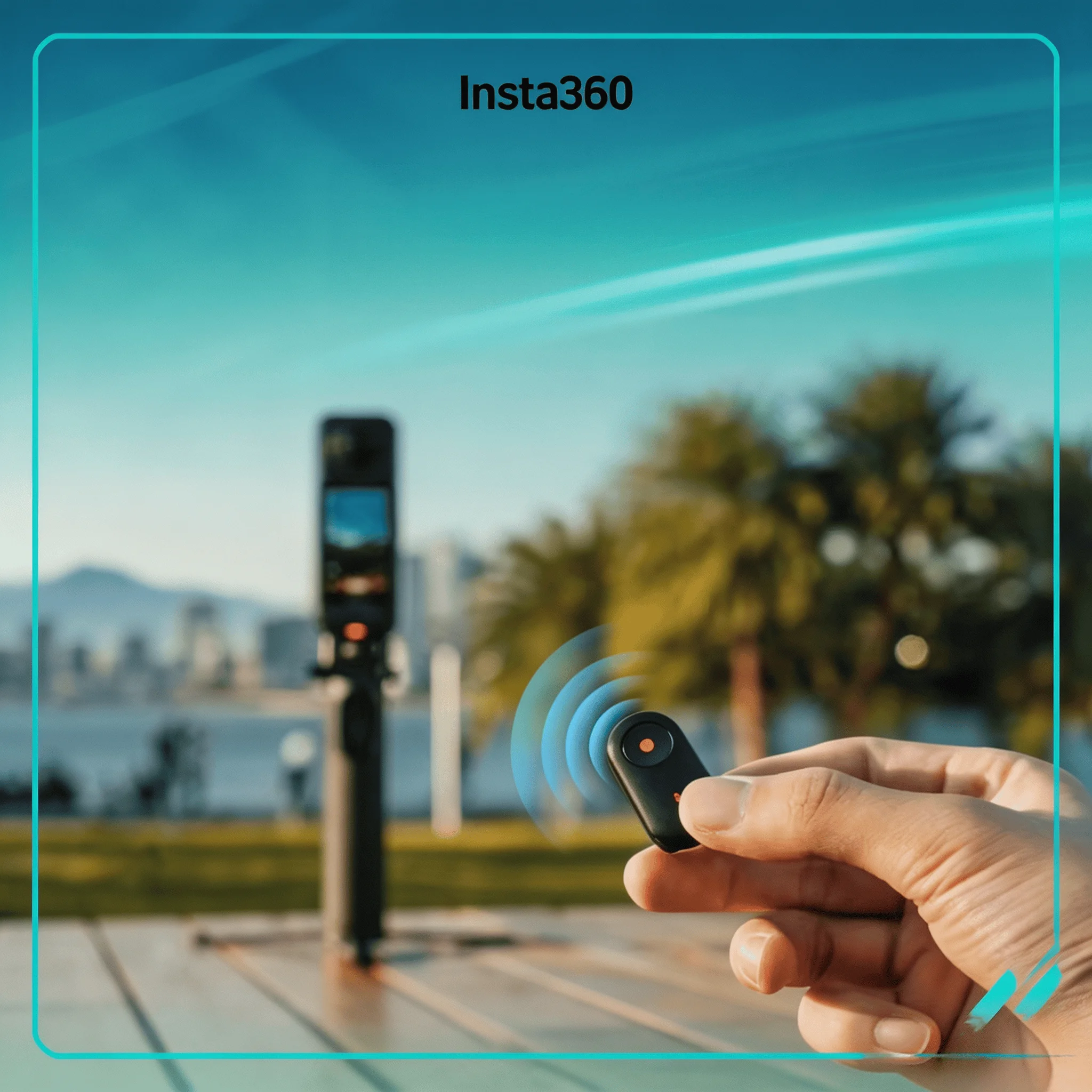 Wireless Camera Mini Bluetooth Remote 10m Controller for Insta360 X6 X5 X4 Air X4 Ace Pro 2 GO Ultra GO 3S Vlog Parts