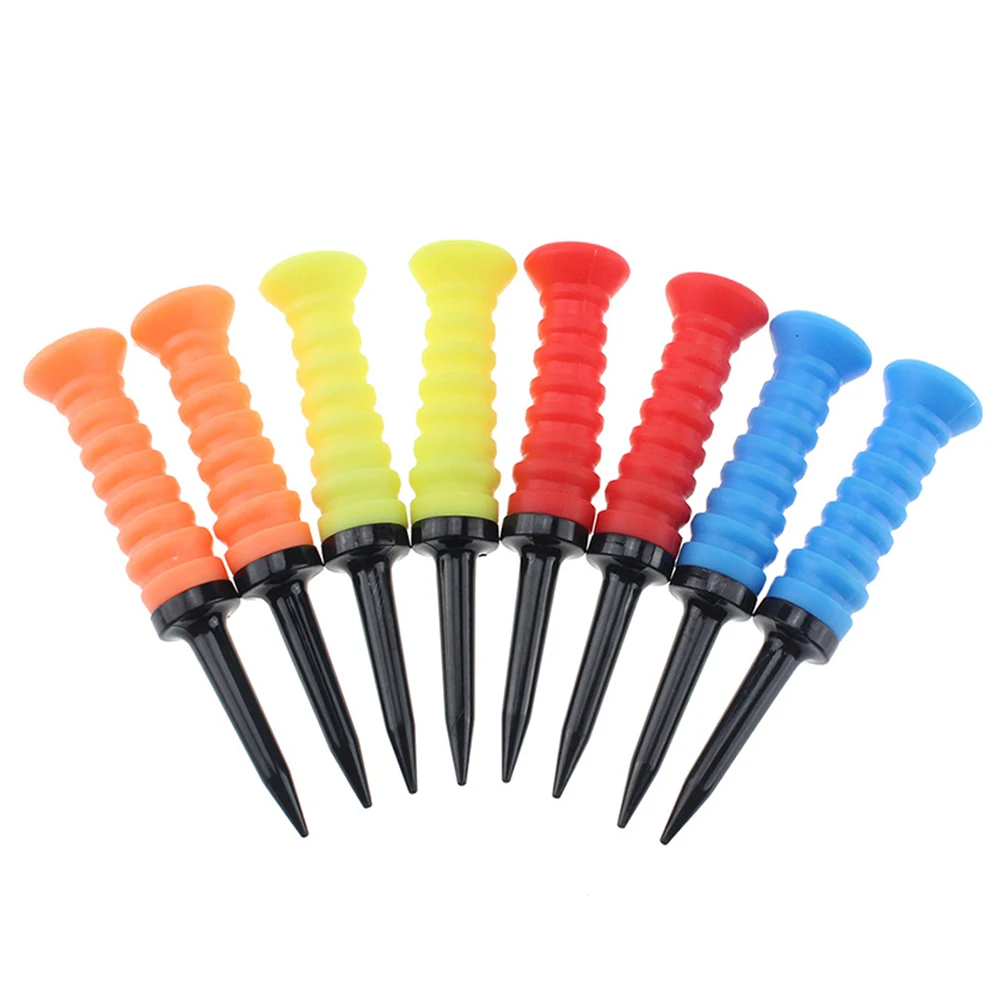 10/5Pcs Golf Rubber Elastic Tees 83mm/3.24in Golf Practice Tees Silicone Durable Golf Tee Golf Ball Holder Golf Supplies