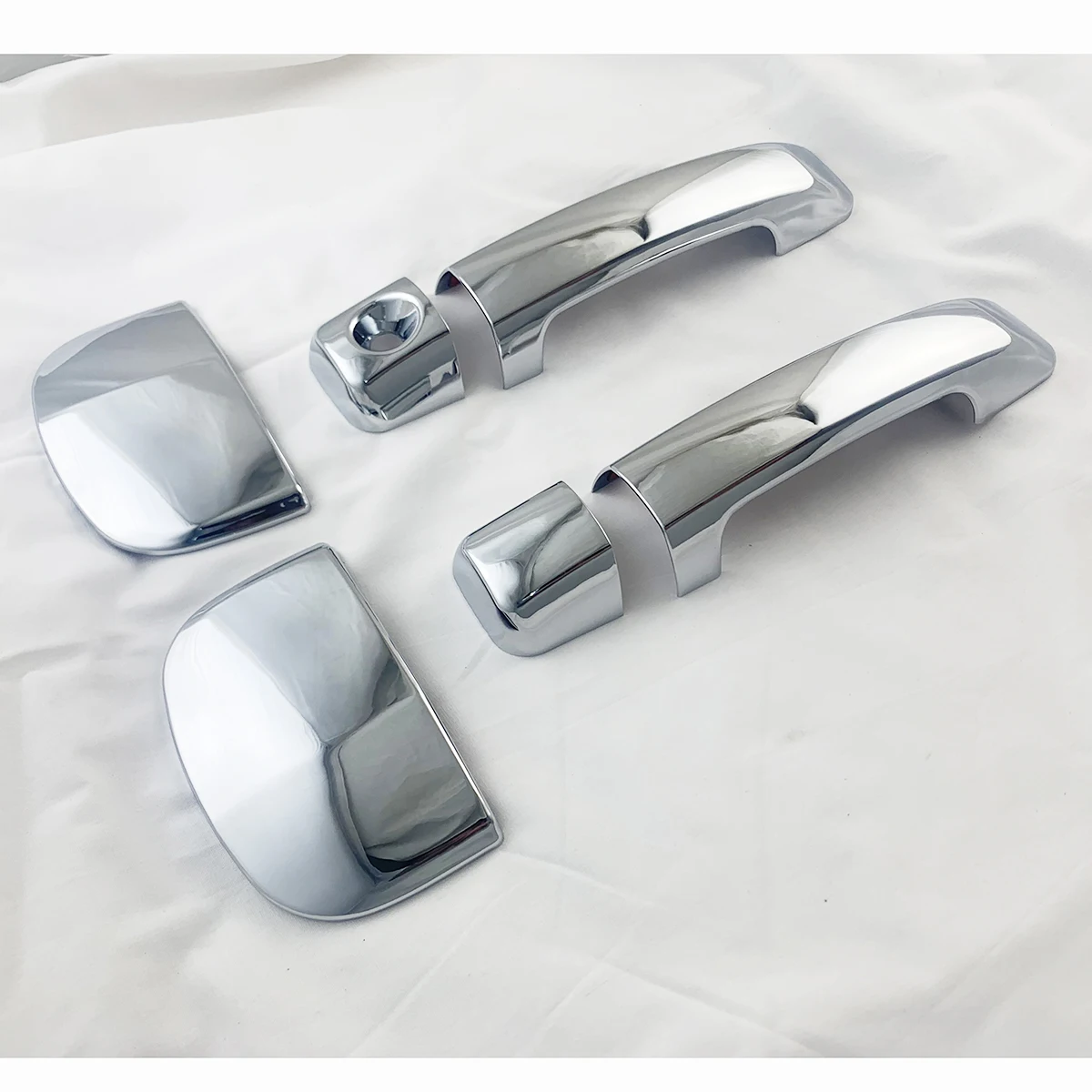 Chrome Plated Sticker Car Accessories Door Handle Bowl Cover Trim Paste Style For Toyota Tundra Sequoia Pickup Truck 2007 - 2021