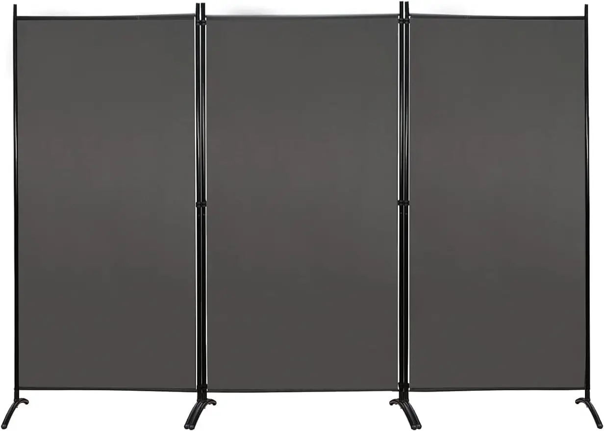 Partition Room Dividers 3 Panel Folding Privacy Screens 6 Ft Tall Portable Office Walls Dividers for Room Separator 102