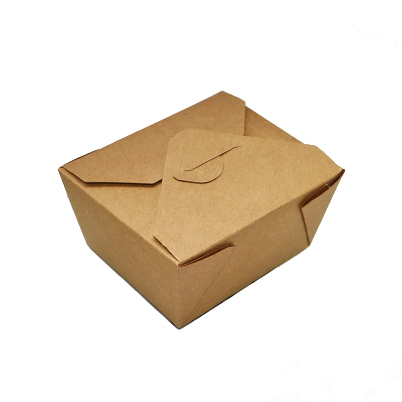 Customized Kraft Paper Box Lunch Box Disposable Takeout Box Fried Rice Takeaway Picnic Box Sushi Box Fruit Salad Sh