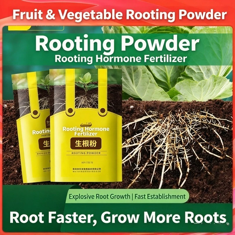 100g Rooting Powder Fast Rooting Strong Seedling Hormone for Flower Plant Cutting Propagation Transplant Survival General Kit