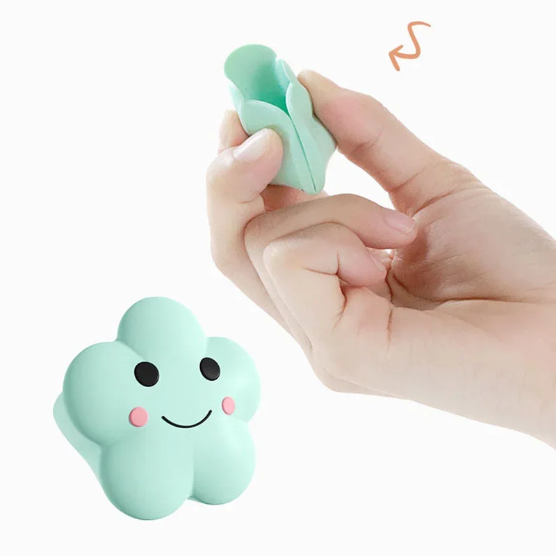 Desenhos animados nuvens silicone anti-colisão mesa canto protetor, proteção bonito sólido, segurança para crianças, bebê e segurança infantil