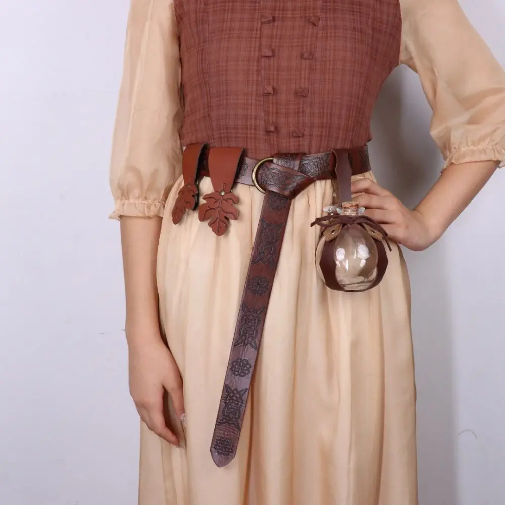 مثيرة للاهتمام تنقش فايكنغ عصر النهضة حزام بو الطباعة سلتيك حزام فارس خمر الجلود القرون الوسطى حزام الكبار