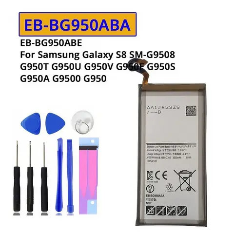 Para Samsung Galaxy S8 SM-G9508 G950T G950U G950V G950F G950S G950A G9500 G950 EB-BG950ABE/A batería de teléfono