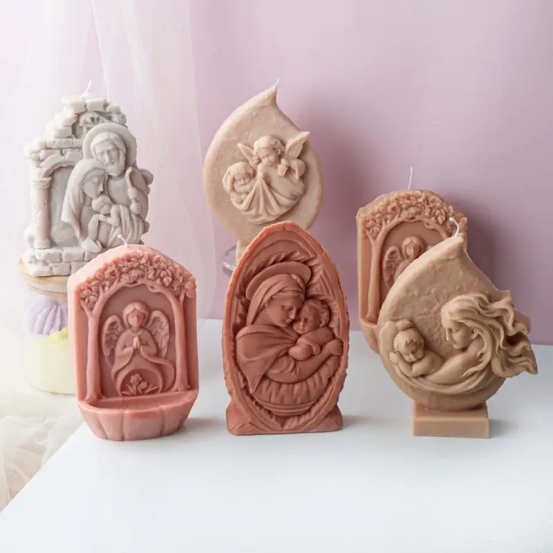 

Silicone Mold Beautiful Clay Ornaments Molds Religious Statue Molds Sculpture Molds Mold Perfect for Crafting