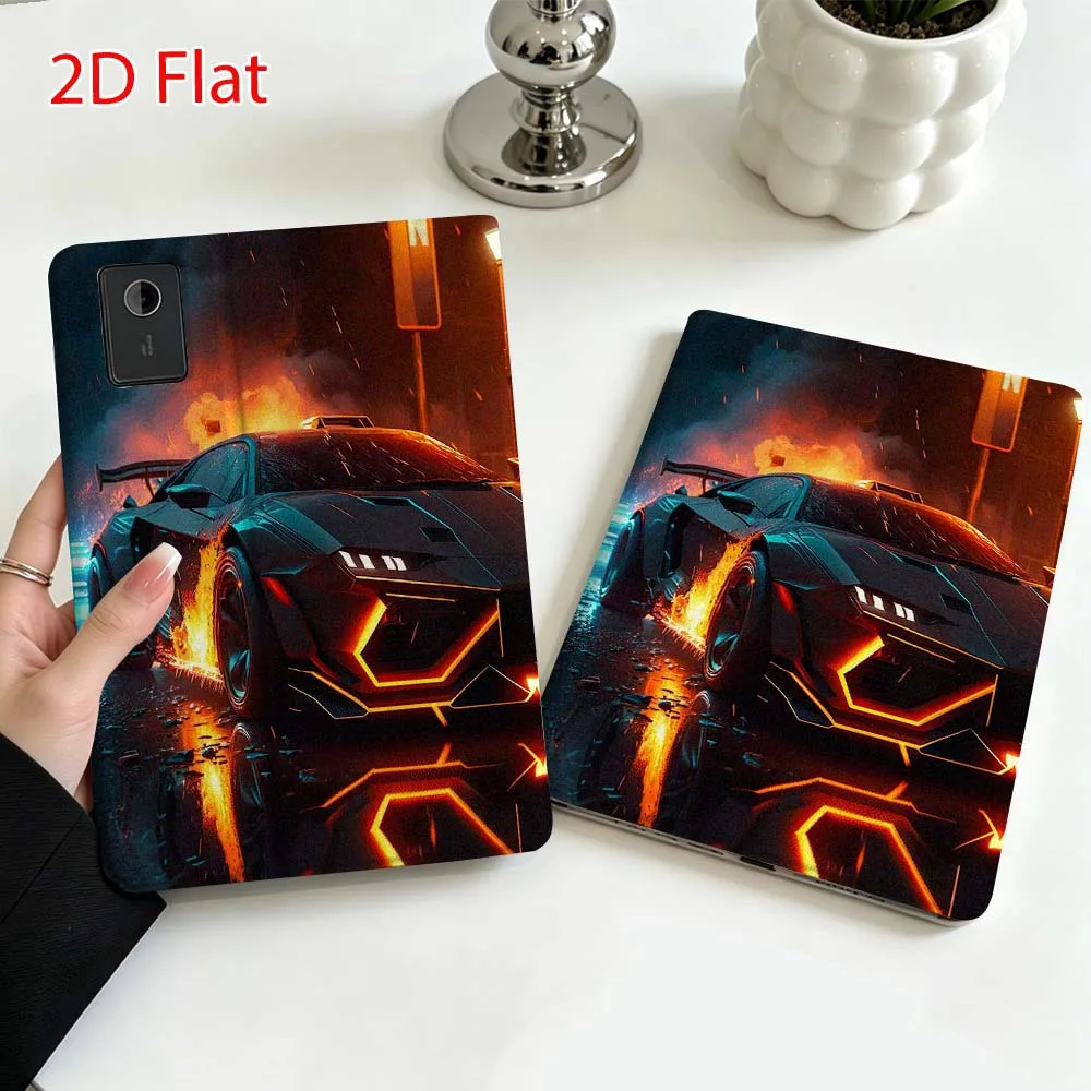 Cool sports car pattern Soft For Lenovo Xiaoxin Pad Pro Tab P12 P11 11 13 11.2 inch K11 Plus Pen Tray Tablet Case