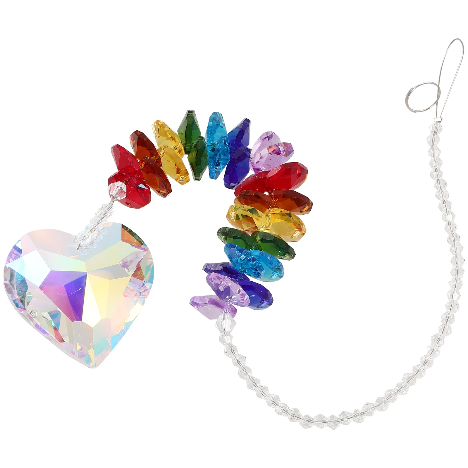 

Crystal Heart Suncatcher Pendant for Windows Hanging Home Decor Gifts Women Bedroom Balcony Garden Artistic Ambiance Sun