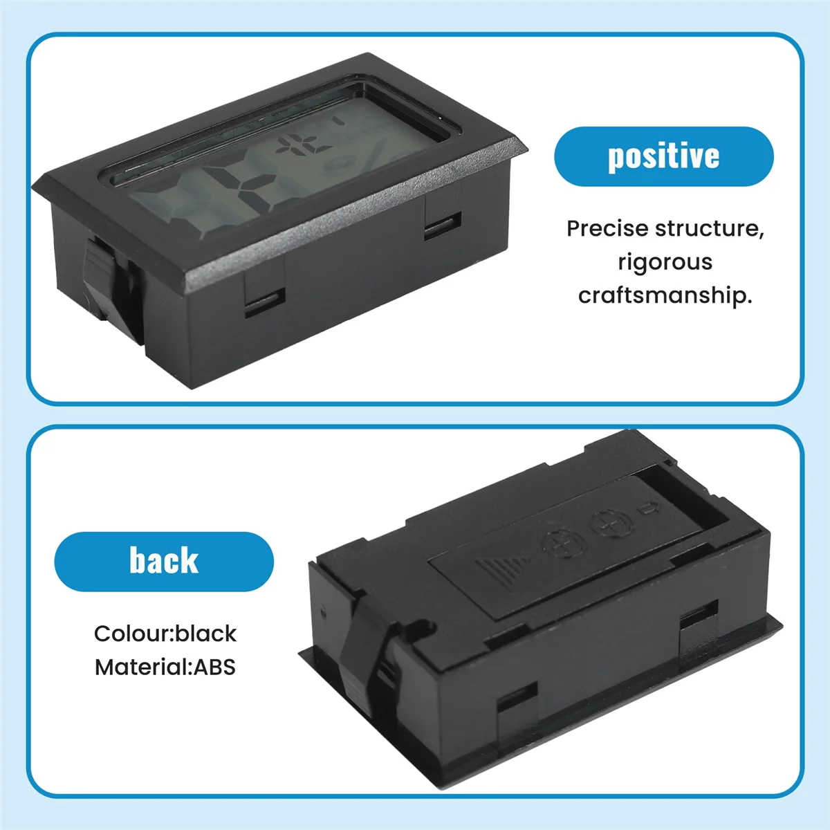 BVBV 6 حزمة مقياس الرطوبة الصغير مقياس الرطوبة الداخلي الرطوبة الرقمية ميزان الحرارة الرطوبة مع ( ℉ ) للدفيئة والحديقة