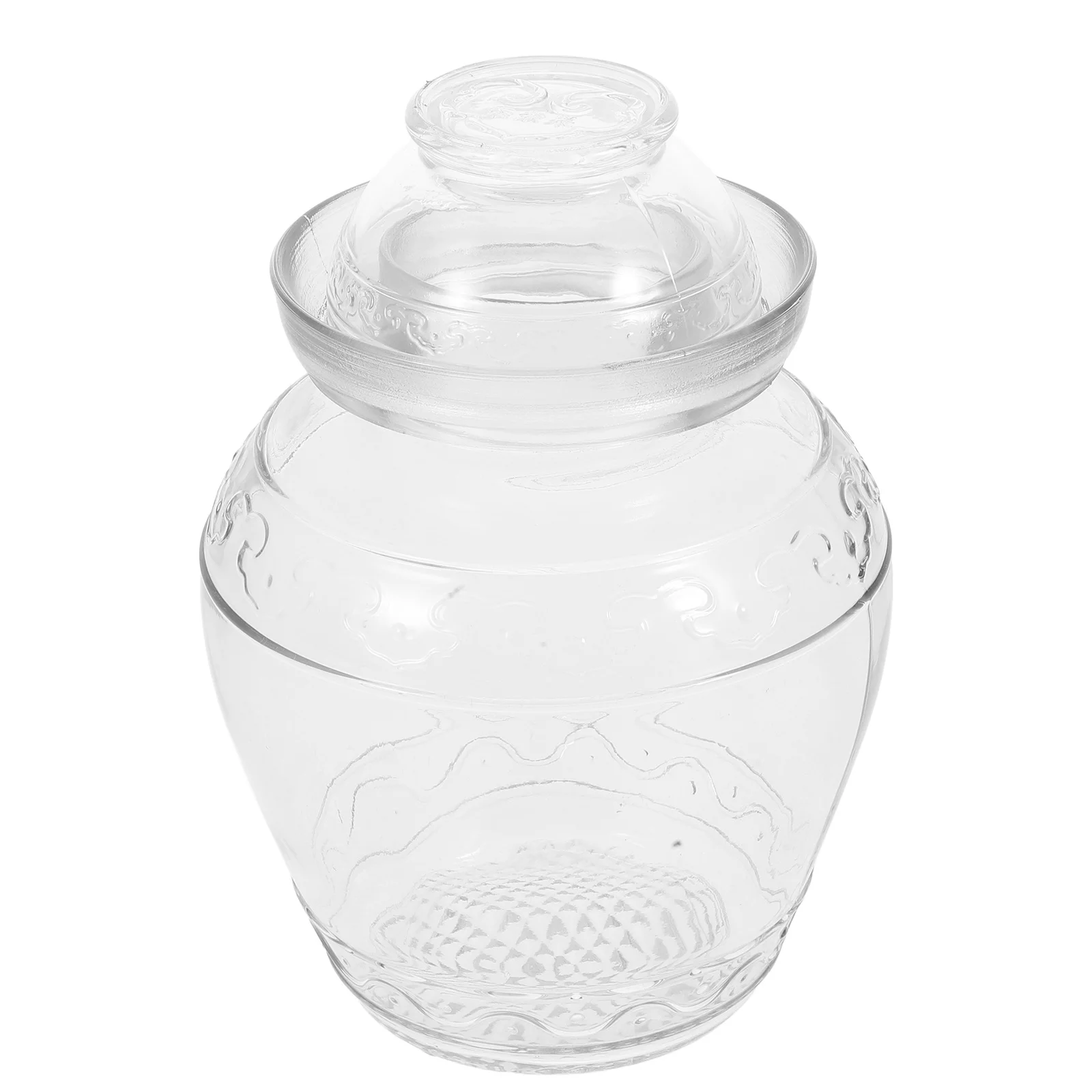 

Glass Pickle Vegetable Jar Large Capacity Sealed Storage Jar for Kitchen Food Preservation Restaurant Use Pickle Vegetable Can
