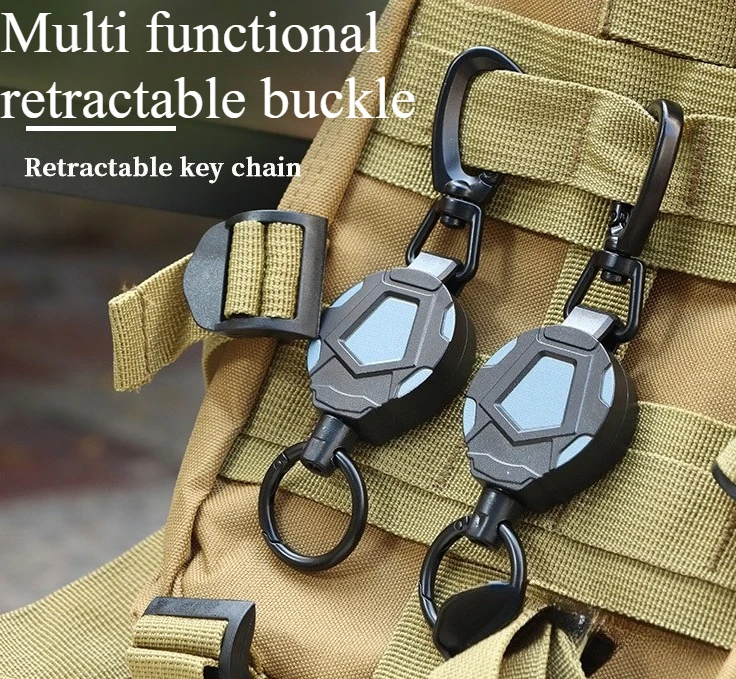

Outdoor Camping tent quick hook fishing lure lost rope metal outdoor climbing lure telescopic buckle
