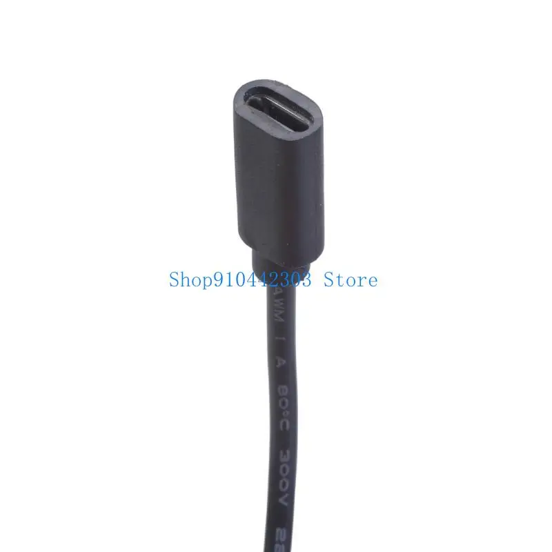L4MD Type C Female to Male 5.5x2.1mm Power Connectors Adapter 12V Converters Cable for Efficient and Safe Charging