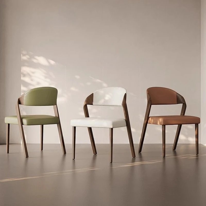 

Nordic Solid Wood Dining Chair Modern Simple Restaurant Leisure Party Chairs Designer Gaming Sillas Para Comedor Furniture