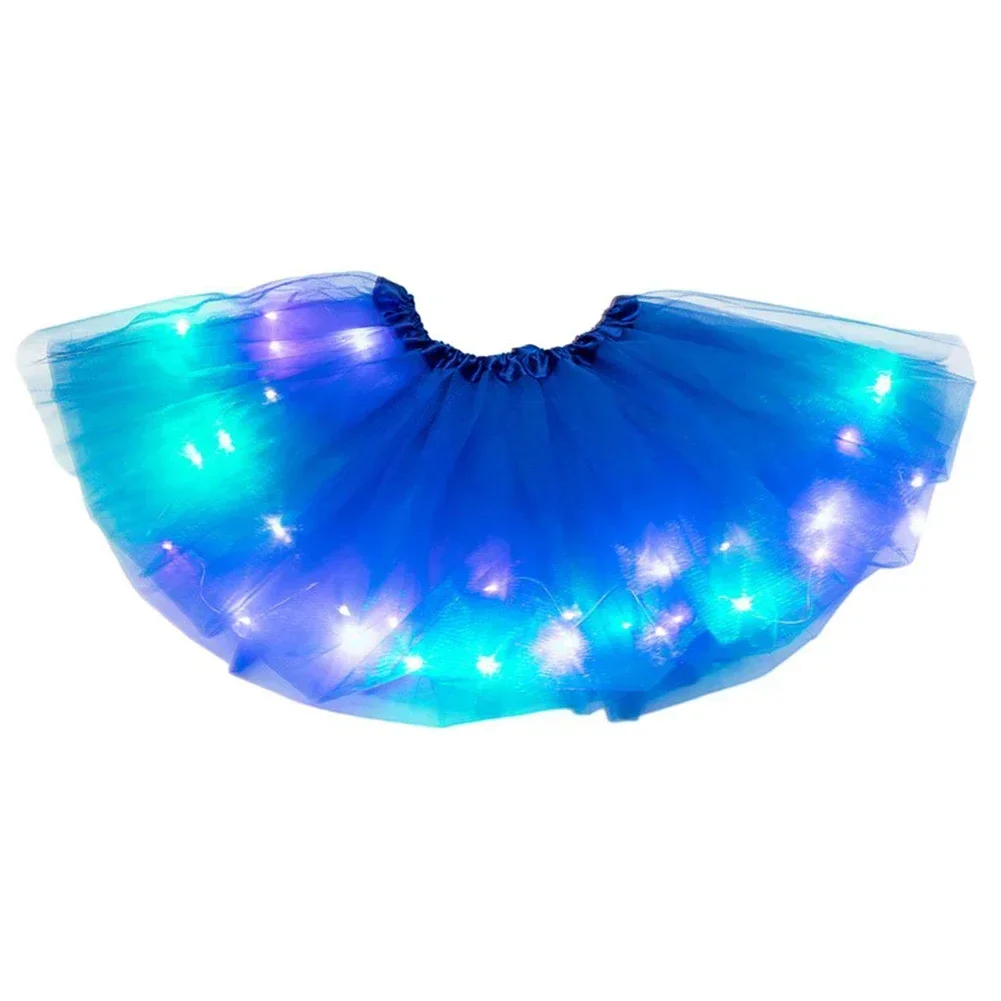 Skirt Women's Skirt Light Up Costume Polyester Fiber Short Dress Stars Elastic Waist Female Daily Comfy Fashion