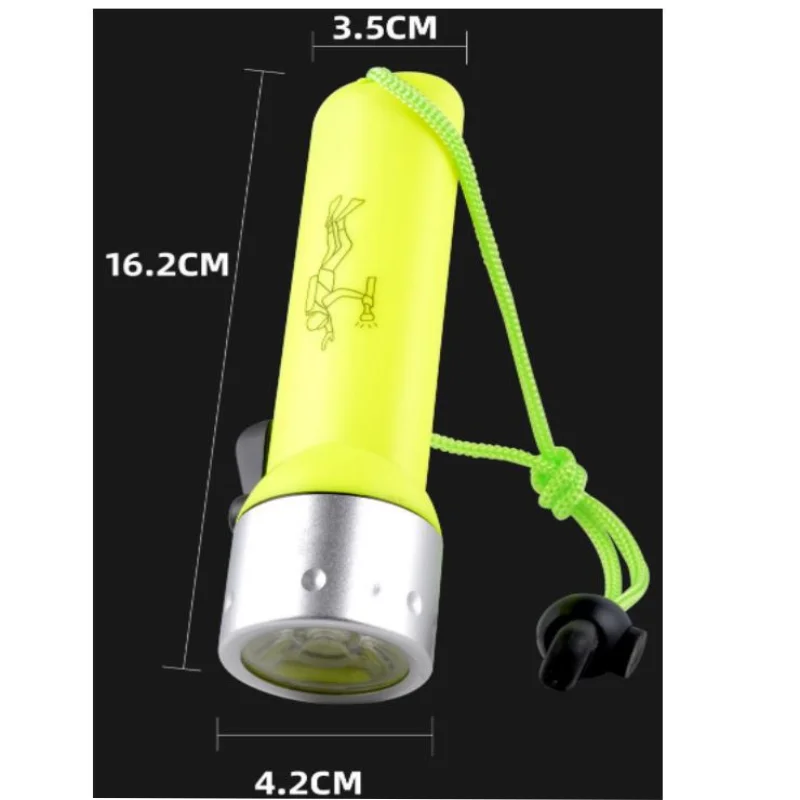 ISURE MARINE Diving LED High Brightness Flashlight For Hole Waterproof Strong Light  Mini Portable Outdoor Flashlight