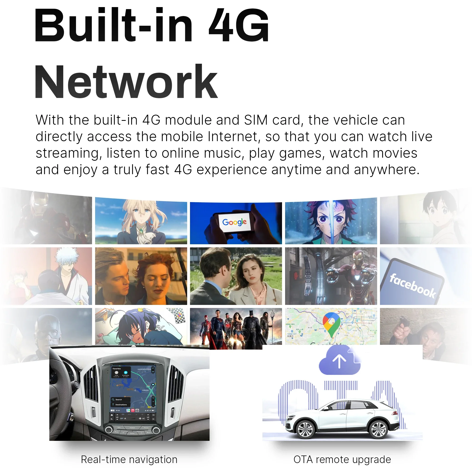 راديو سيارة بشاشة تعمل باللمس 12.8 بوصة لسيارة Toyota Crown GRS182 GRS184 2004-2006 وحدة رأس 4G مع سماعة لاسلكية تعمل بالبلوتوث CarPlay #6