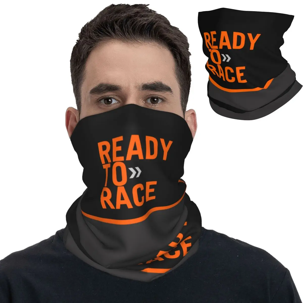 

Motor Ready To Race Enduro Cross Bandana Neck Cover Printed Balaclavas Wrap Scarf Warm Cycling Running for Men Women Adult