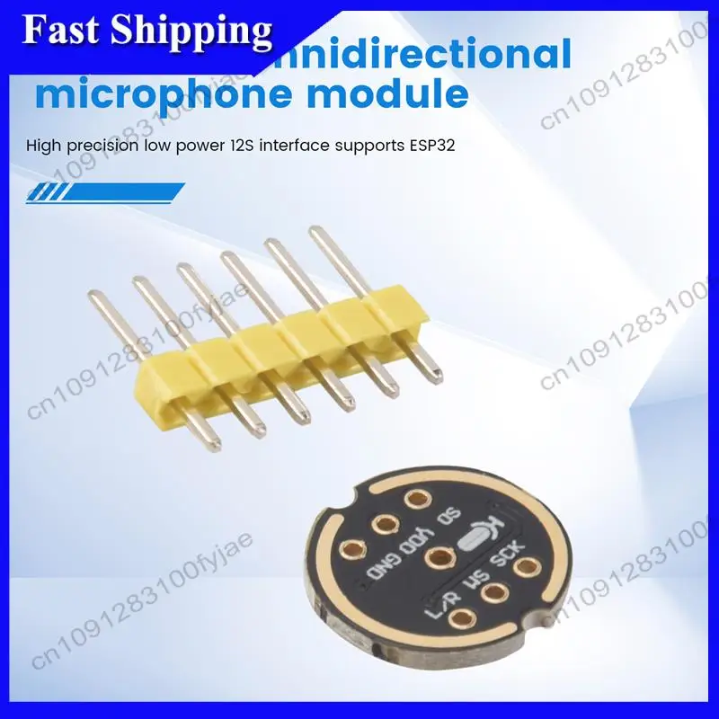 

-X07A 5 шт. INMP441 всенаправленный микрофонный модуль MEMS высокоточный маломощный интерфейс I2S поддержка ESP32