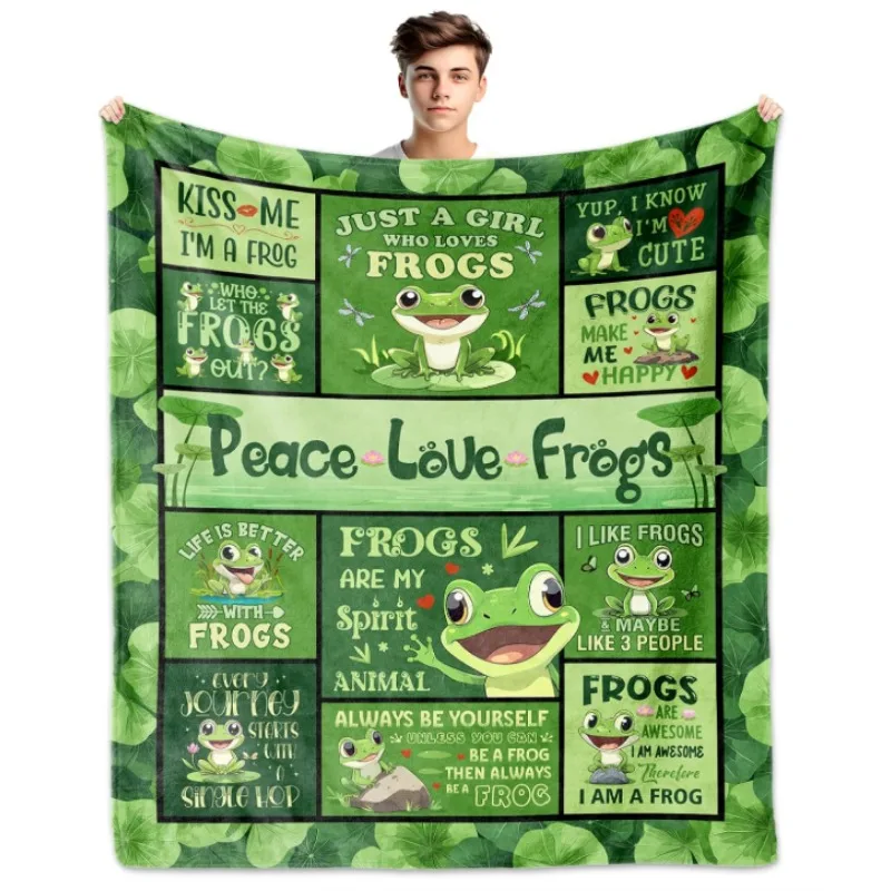 

Подарок лягушку для женщин, подарочное одеяло лягушки, подарок на день рождения пары лягушек, декоративное одеяло на тему лягушки, рождественский подарок на День матери