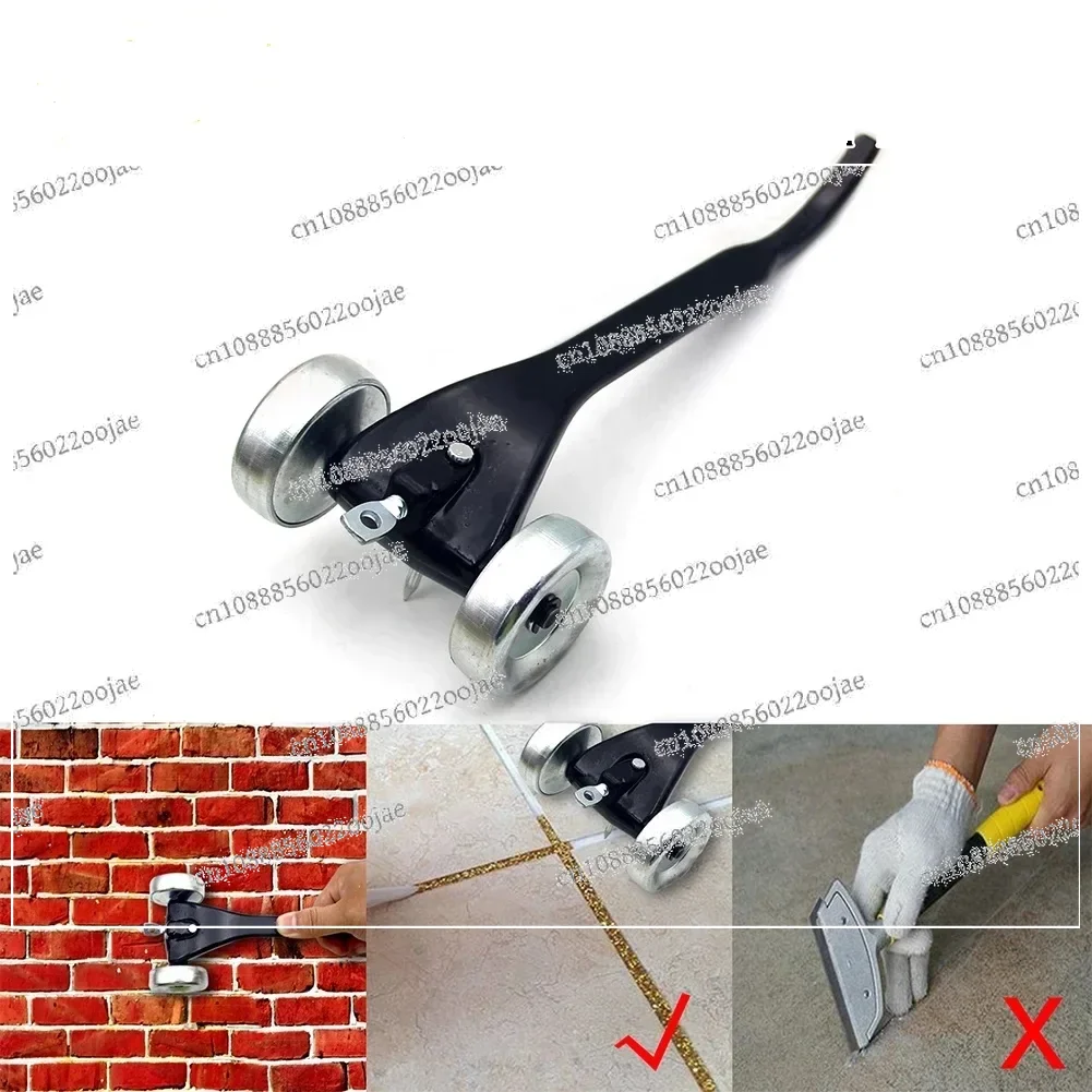 Worker Cast Aluminum Stitcher Portable Tool Wall Durable Accessories Brick Skate Wheel Joint Raker Crack Cleaning Ceramic Tile