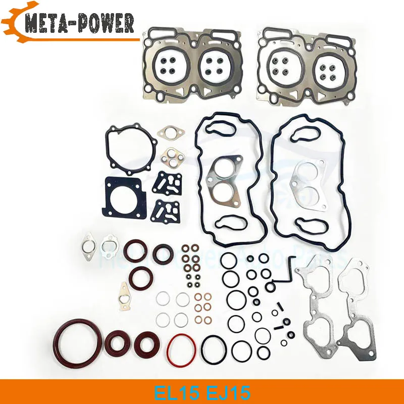 

Полный комплект прокладок для ремонта двигателя автомобиля, комплект уплотнений EL15 EJ15 для SUBARU IMPREZA 16 В 1,5 л, комплект для ремонта двигателя 10105AB040