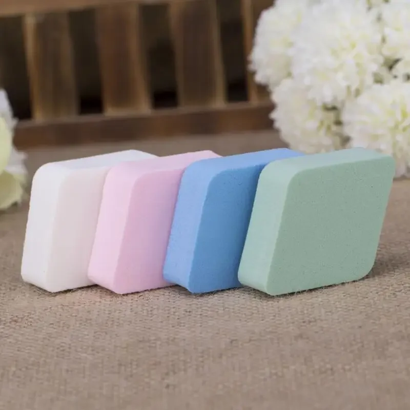 4pcs Diamond Sponge Puff Makeup Base Foundation Sponge Cosmetic Puff Powder Smooth Beauty Makeup Beauty Tool