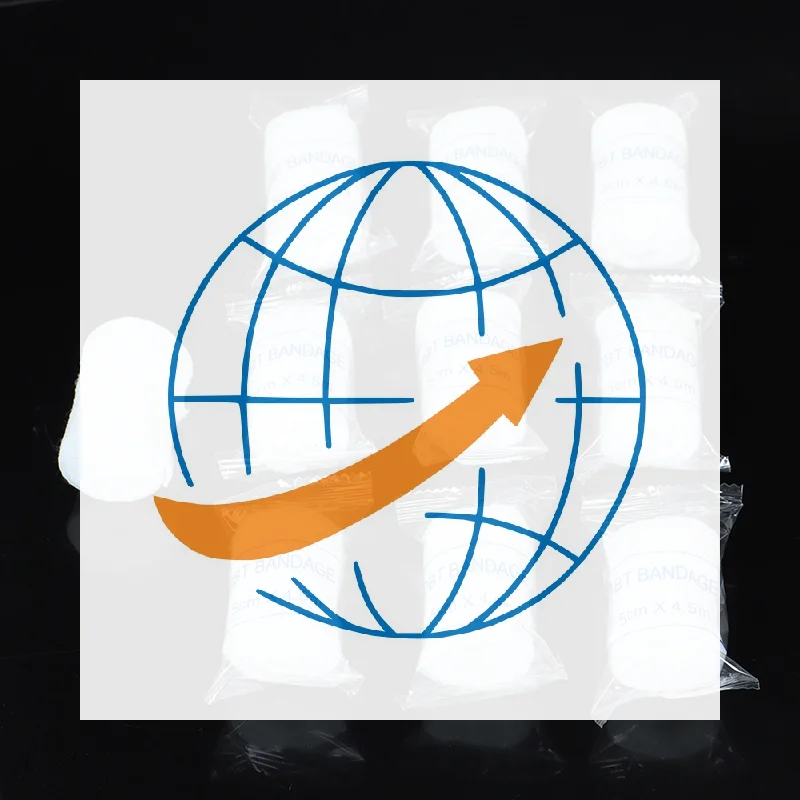 

10 rolls/lot 5cmx4.5m PBT Elastic Bandage First Aid Kit Gauze roll Dressing