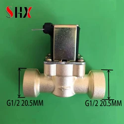 1/2 Female To Female Normally Closed Electric Brass Solenoid Valve Magnetic Switch DC 12V 24V AC 110V 220V Solar Hot Water Valve