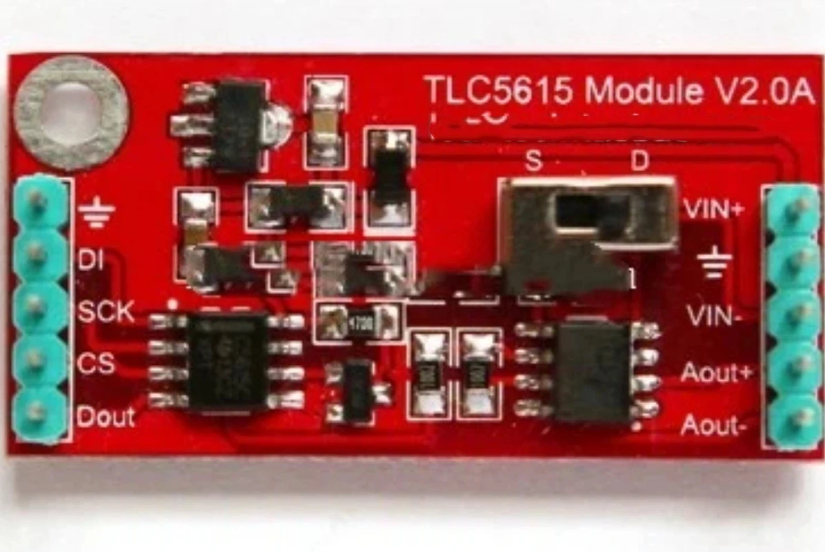 TLC5615 Module 10 Bit High-speed DA Bipolar ADDA Sine Wave Module Super DAC0832 Microcontroller Module