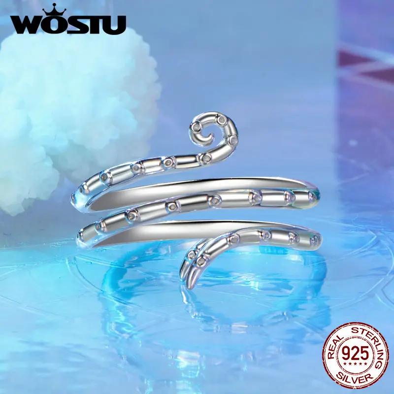 Women's 925 Sterling Silver Ocean Animal Stackable Rings