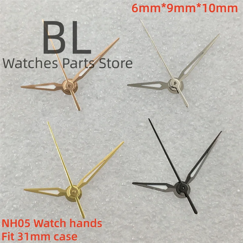 

BLIGER серебристый/черный/золотой/розовое золото NH05 стрелки часов для NH05 NH06 механизм C3 зеленый светящийся для женских часов 31 мм аксессуары