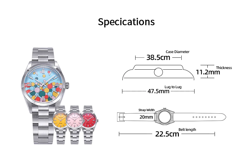 Scutumette S067 Klassische Herren-Automatikuhr mit festlichem Zifferblatt, luxuriöse Modeuhr, Edelstahl-Business-Armbanduhr als Geschenk – Detail 2