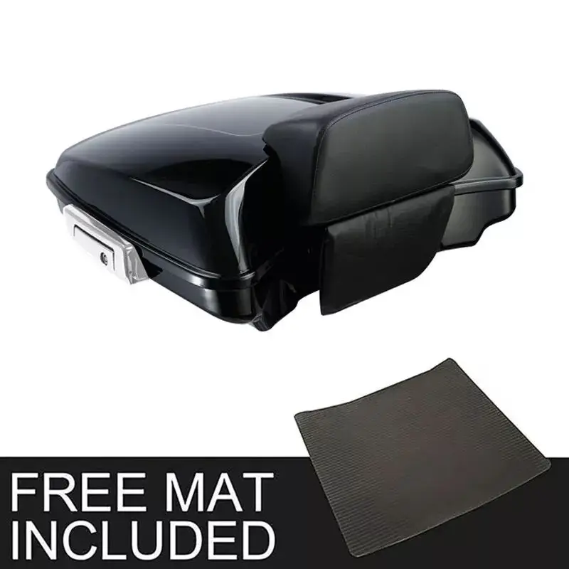 Motorcycle Razor Trunk Backrest Fit For Harley Touring Road King Glide 2014-2024 Luggage Carrier Box