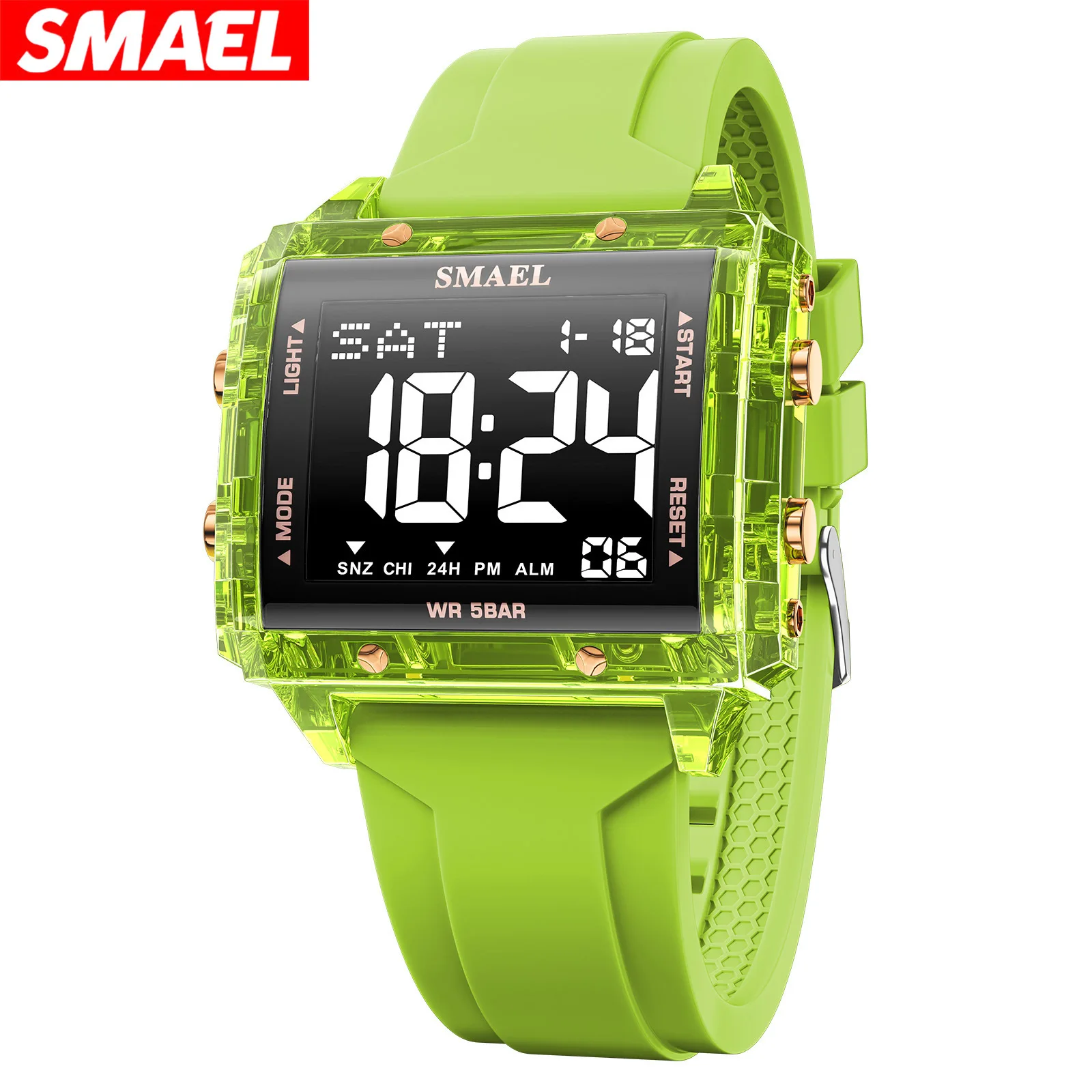Smael personalized digital men's sports watch - running timer, waterproof, luminous, alarm, multifunctional