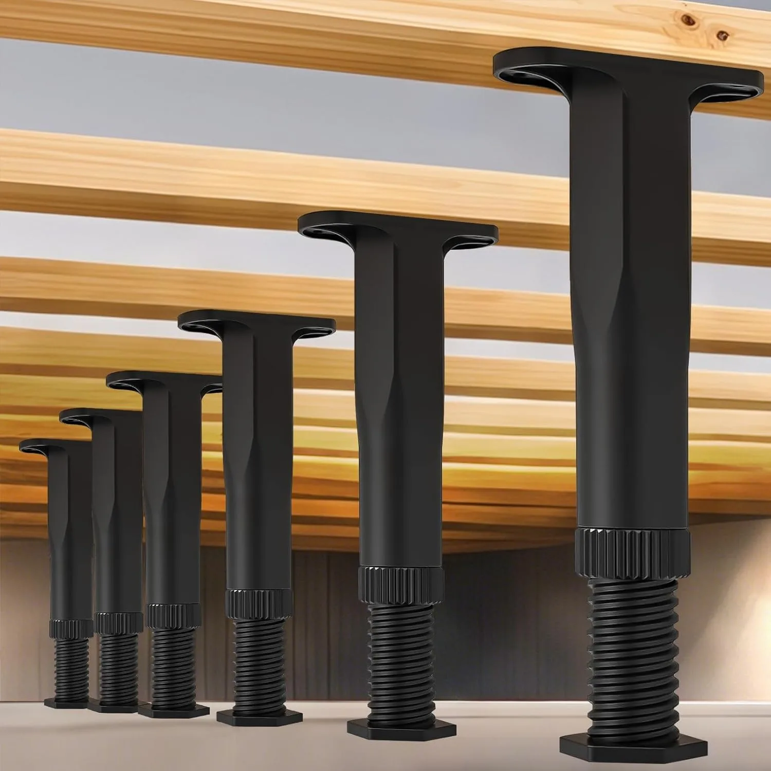 

4 регулируемые опорные ножки для кровати, усиленные мебельные ножки для каркаса кровати, дивана, стола, шкафа