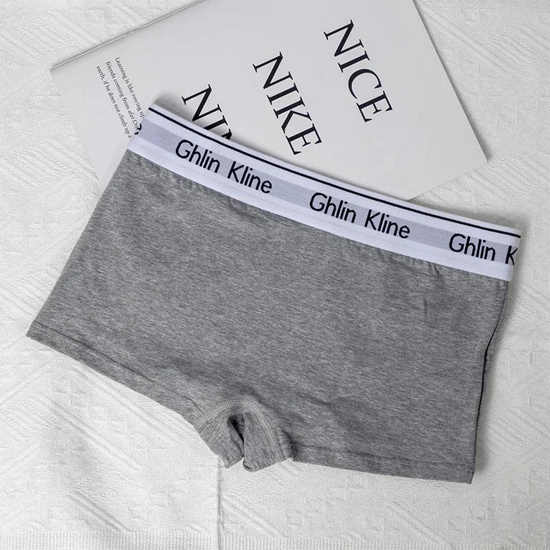 3 uds. Ropa interior Boxer Unisex para mujer, pantalones cortos deportivos para parejas, bragas de Yoga de algodón para calzoncillos femeninos