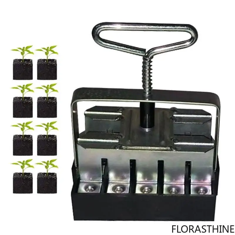 Soil Block Maker Handheld Seedling Soil Block Maker Tool with Comfortable Garden Grip Supplies