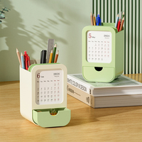 Office Desktop Pen Holder Multi-Functional Storage Box Student Children Boys Girls Simple Creative Organizer Rack Plastic