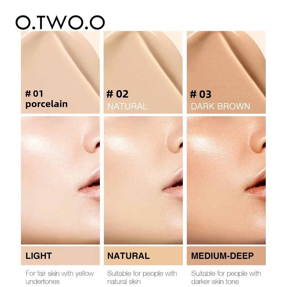 ナチュラルフィニッシュリキッドファンデーションフルカバレッジメイクアップベースオイルフリーBBクリームロングラスティングフェイスコンシーラー化粧品