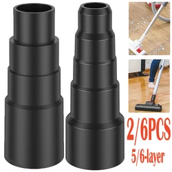 2/6Pcs Universal Vacuum Cleaner Hose Adapter Kit Hot 5/6-layer Vacuum Hose Connector Lightweight Reusable of 25mm 30mm 34mm 42mm