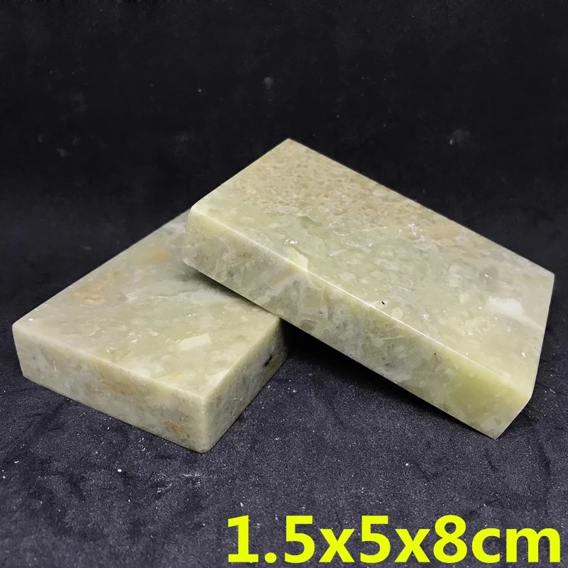 

Цинтиский камень для практики | 1,5x5,0x8,0 см плоская нерезанная печать, резьба по краям, штамп