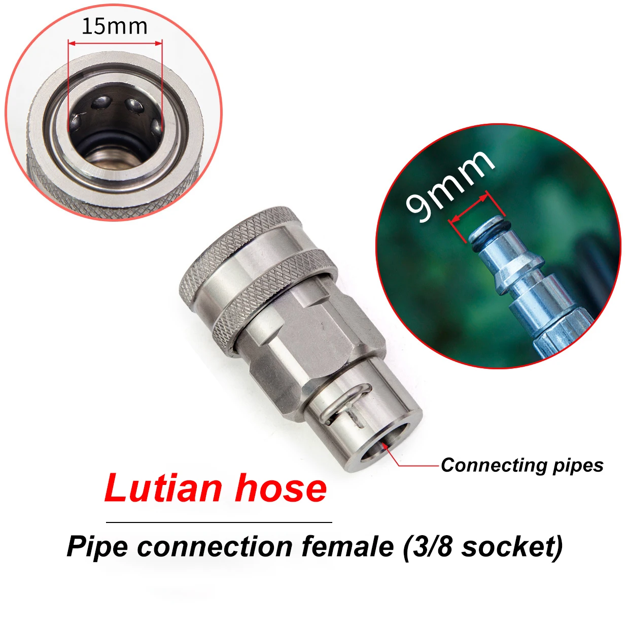Anti-tangle adapter 3/8 quick connect high pressure water gun for Lutian/Patriot/Daewoo accessories high pressure cleaner image 4