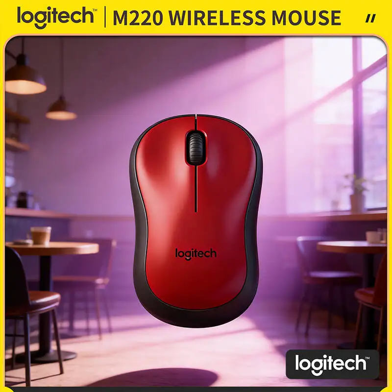 

Logitech M220 Silent Wireless Mouse 1000 DPI Precision 18-Month Battery 10m Working Range Office Home Daily Tool