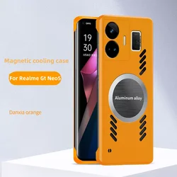 Cooling Case For Realme GT Neo 5 Neo5 SE GT3 Magnetic Absorption Borderless Phone Case For Realme GT 3 Shockproof Back Cover