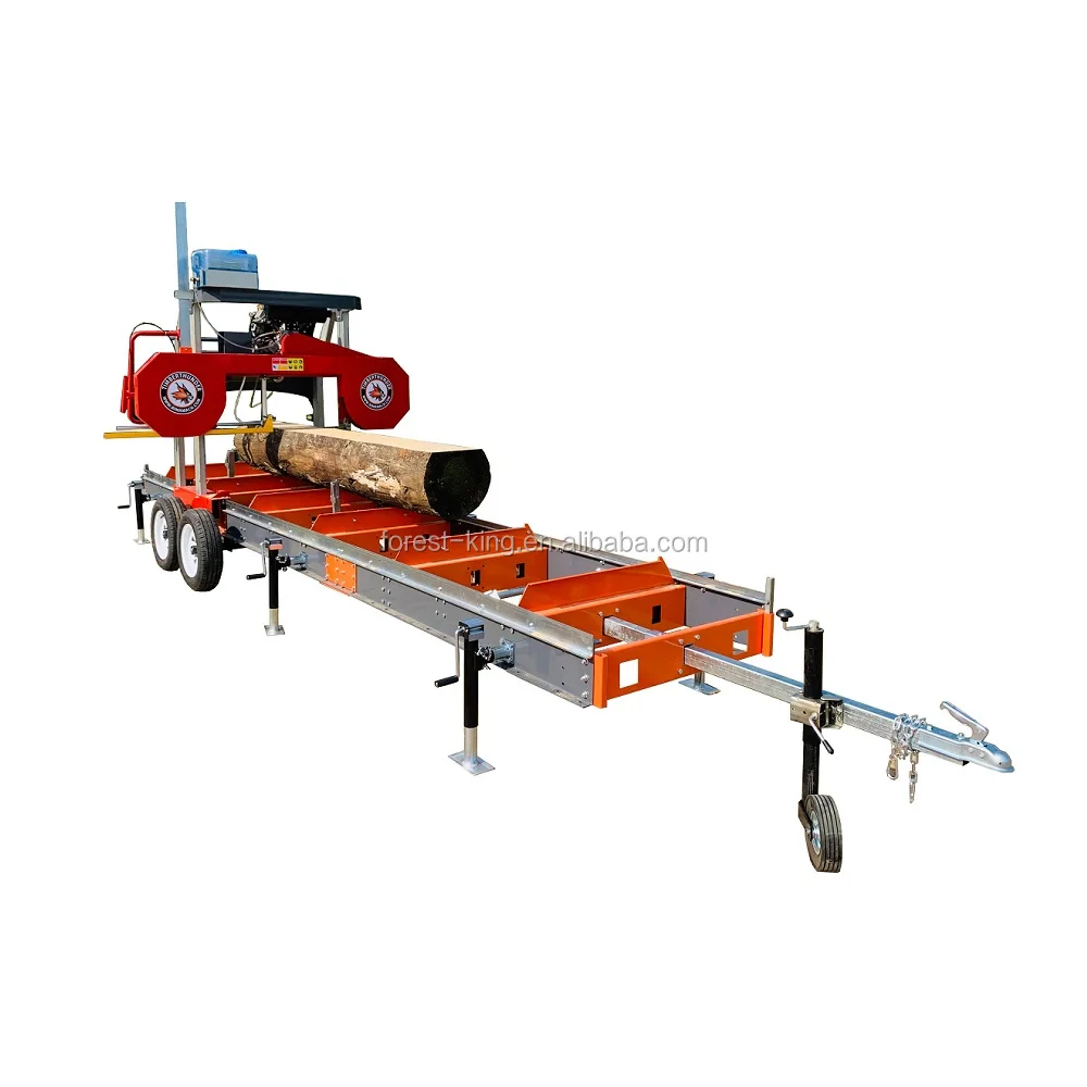 Por Sawmill Wood Working Mobile Sawmill with Trailer